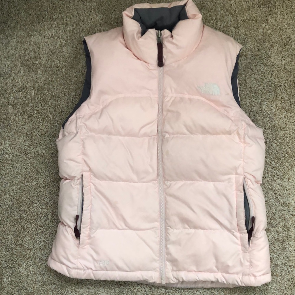 Light pink north face vest